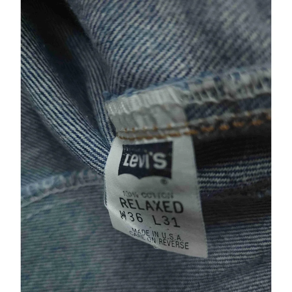 Vintage Levis 540 Relaxed Fit Jeans Mens 36x30 Blue Denim Made in USA Orange Tab